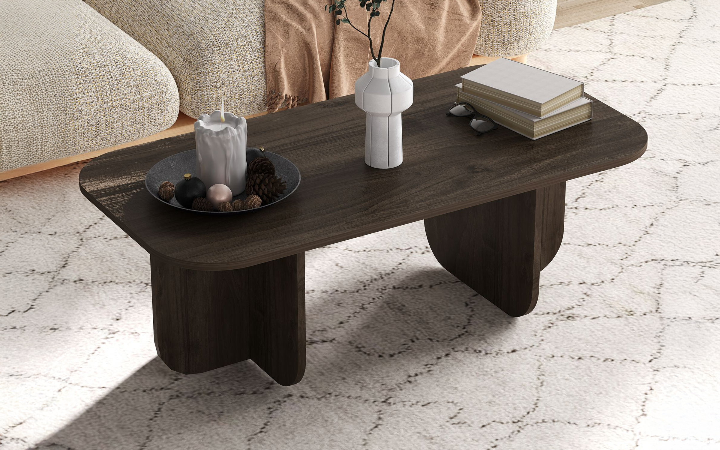 Masuta de cafea Beca, nuc  3